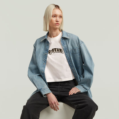 Camiseta Felt Logo Boxy