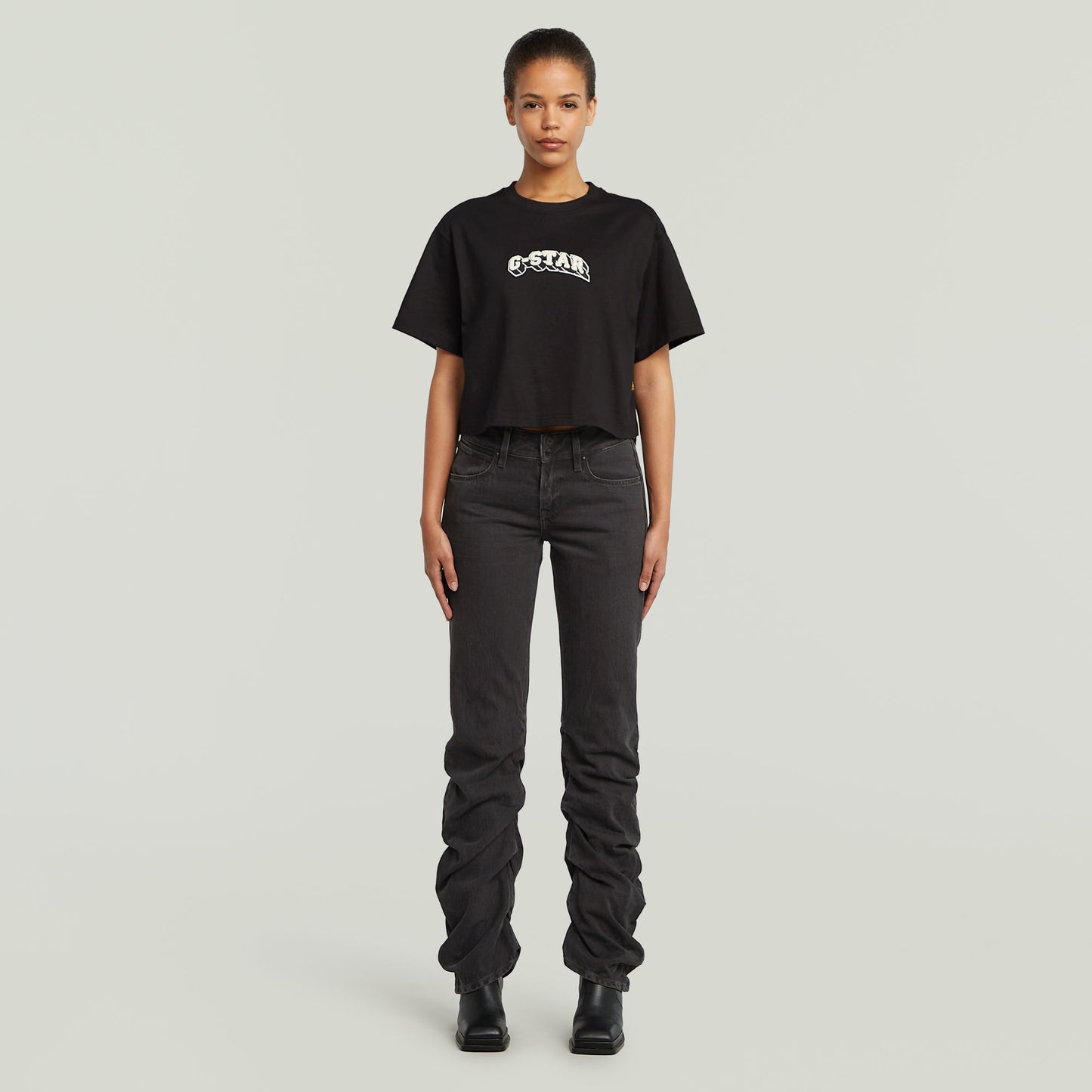 Camiseta Felt Logo Boxy