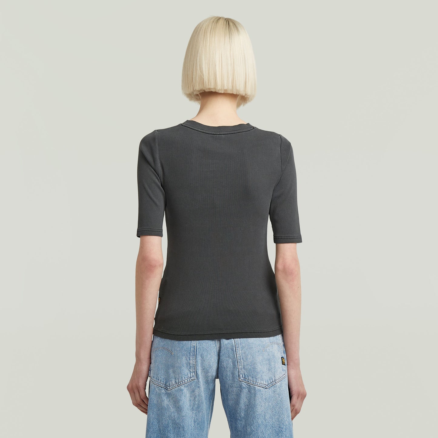 Camiseta lavada A-Line Slim Rib