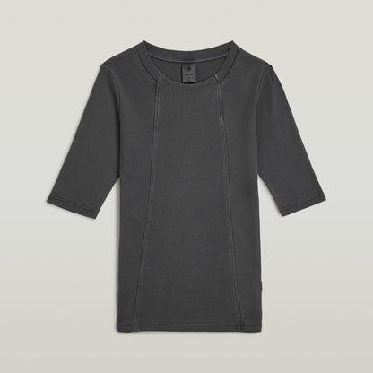 Camiseta lavada A-Line Slim Rib