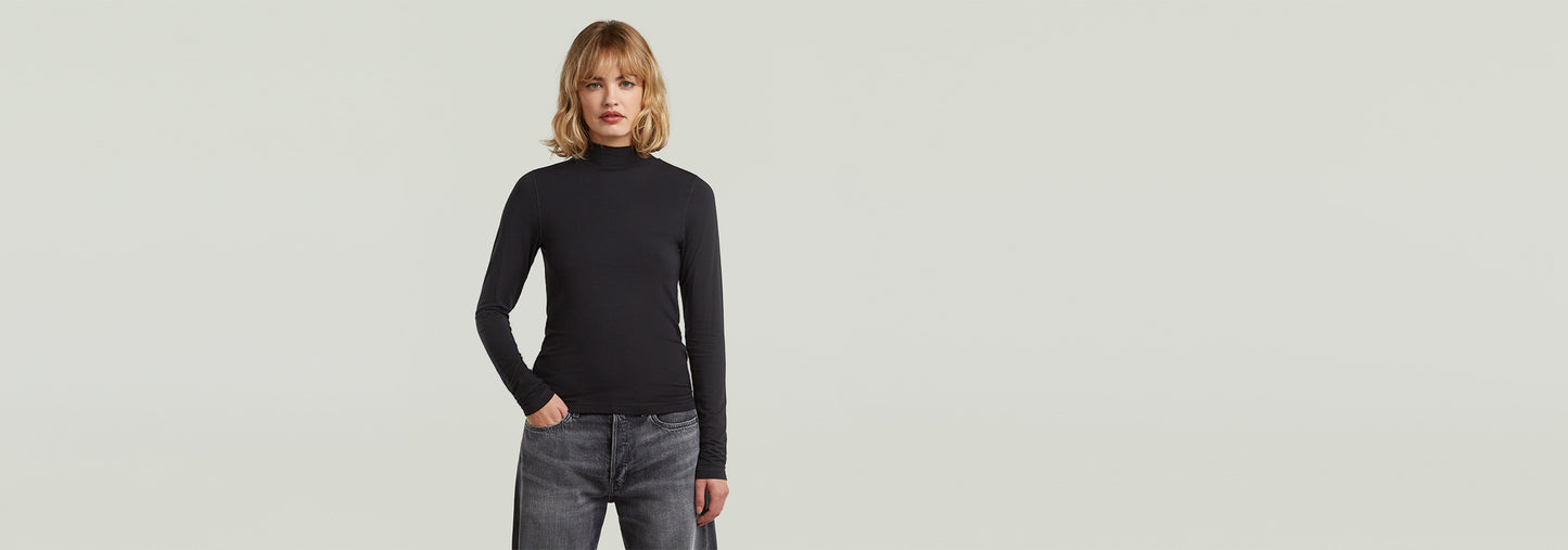 Camiseta Mock Slim