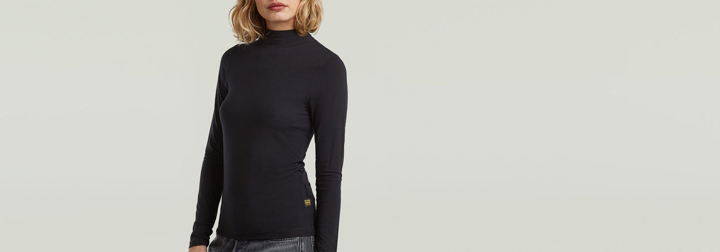 Camiseta Mock Slim