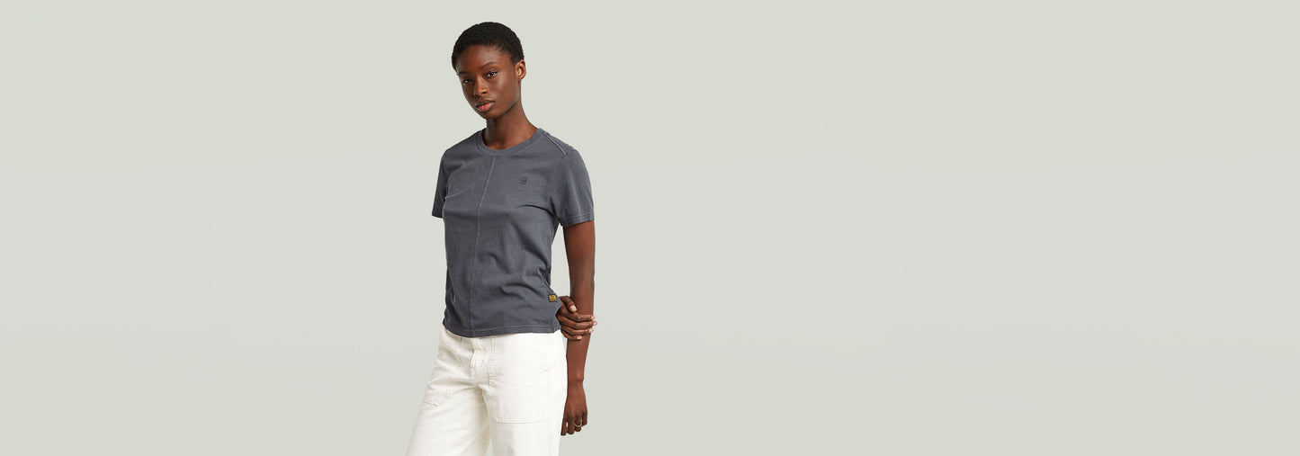 Camiseta Overdyed Front Seam