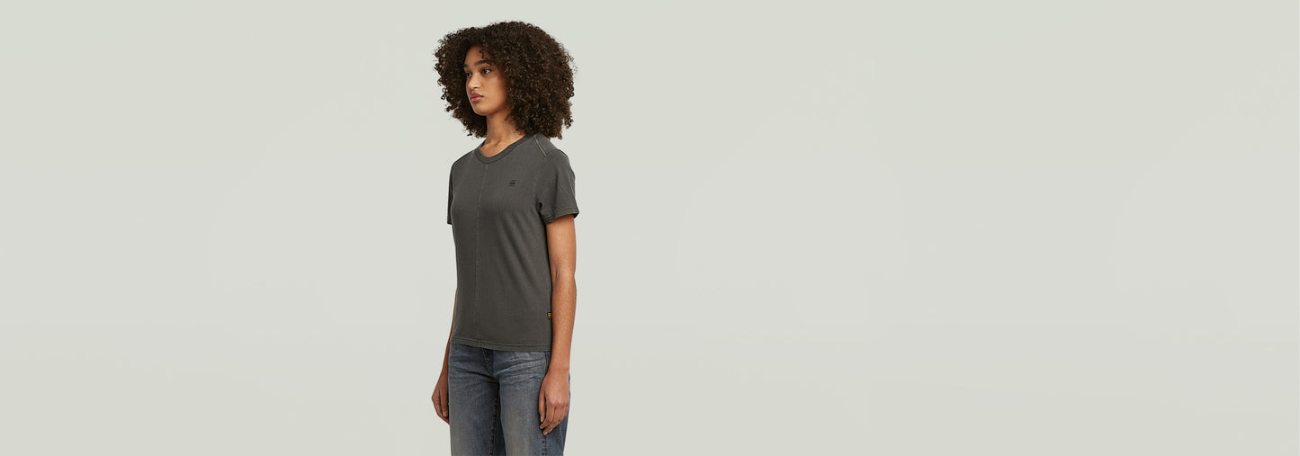 Camiseta Overdyed Front Seam
