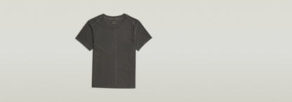 Camiseta Overdyed Front Seam