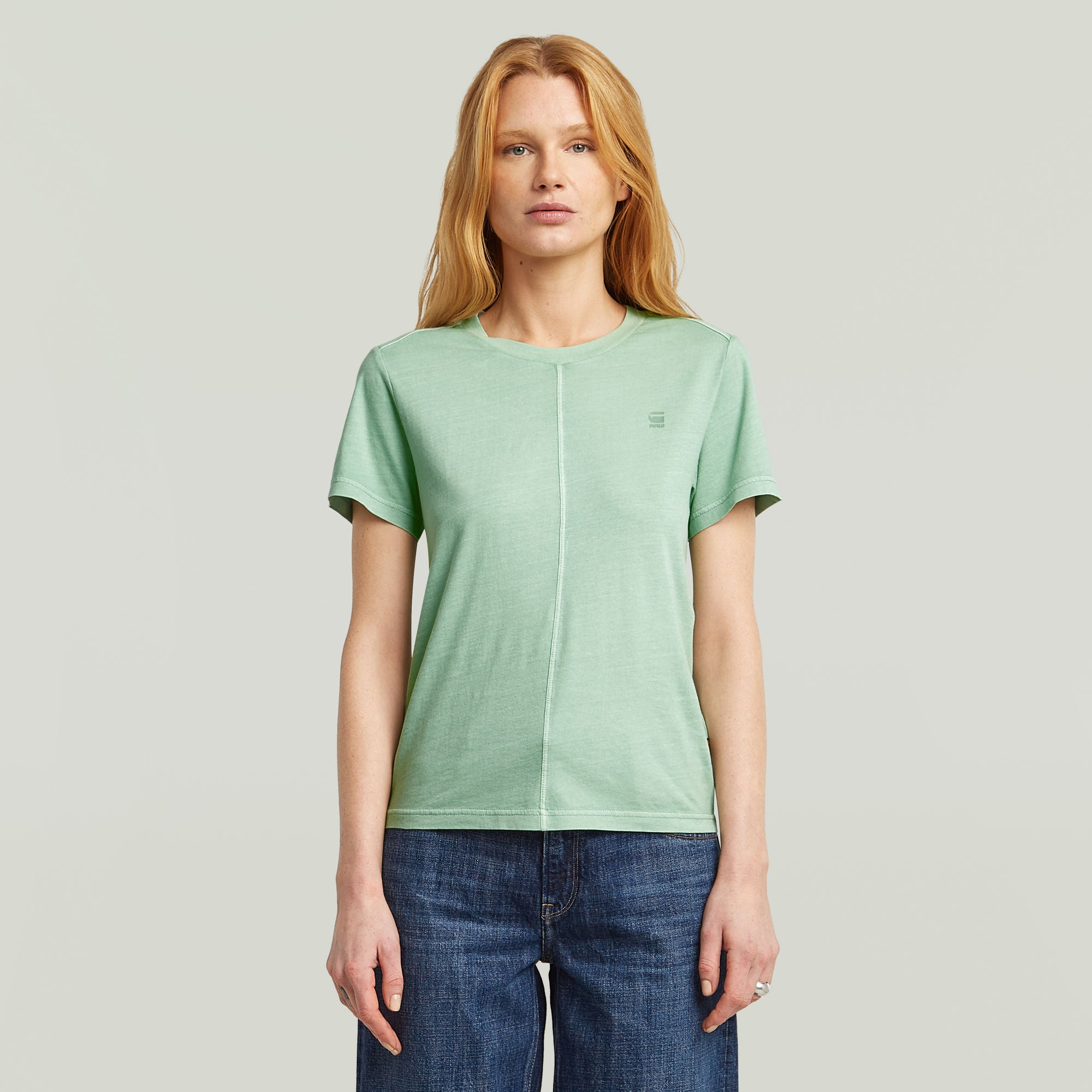Camiseta Overdyed Front Seam
