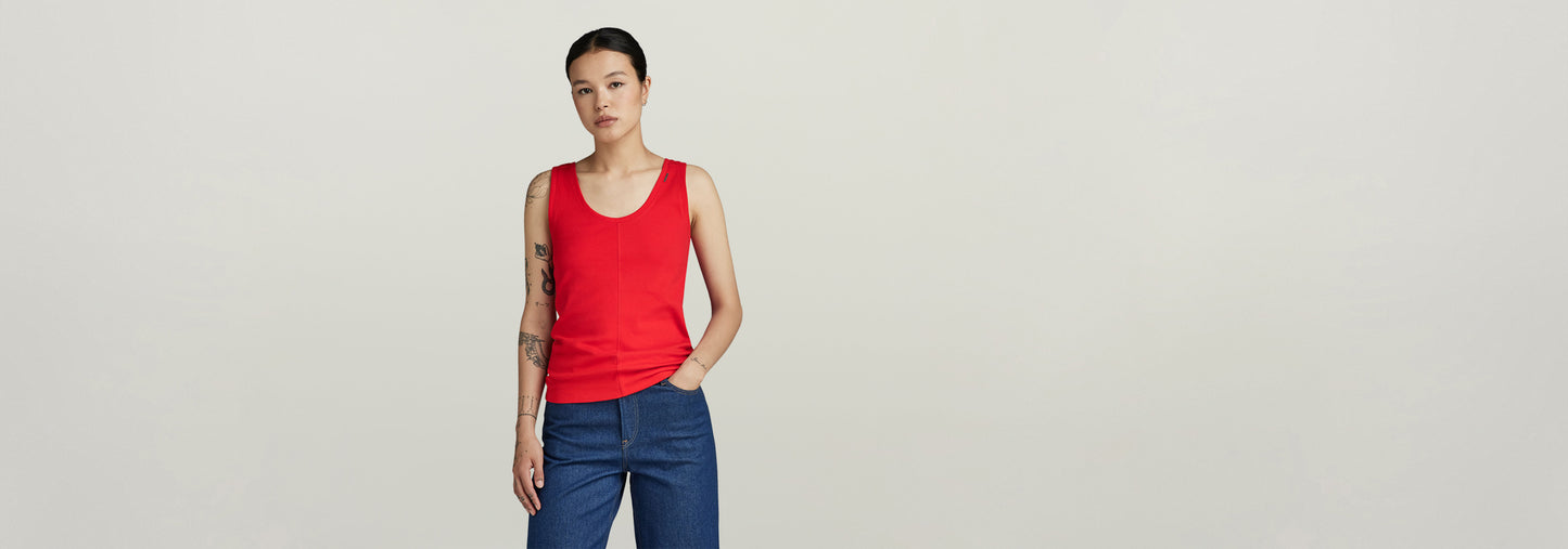 Camiseta Sin Mangas Front Seam