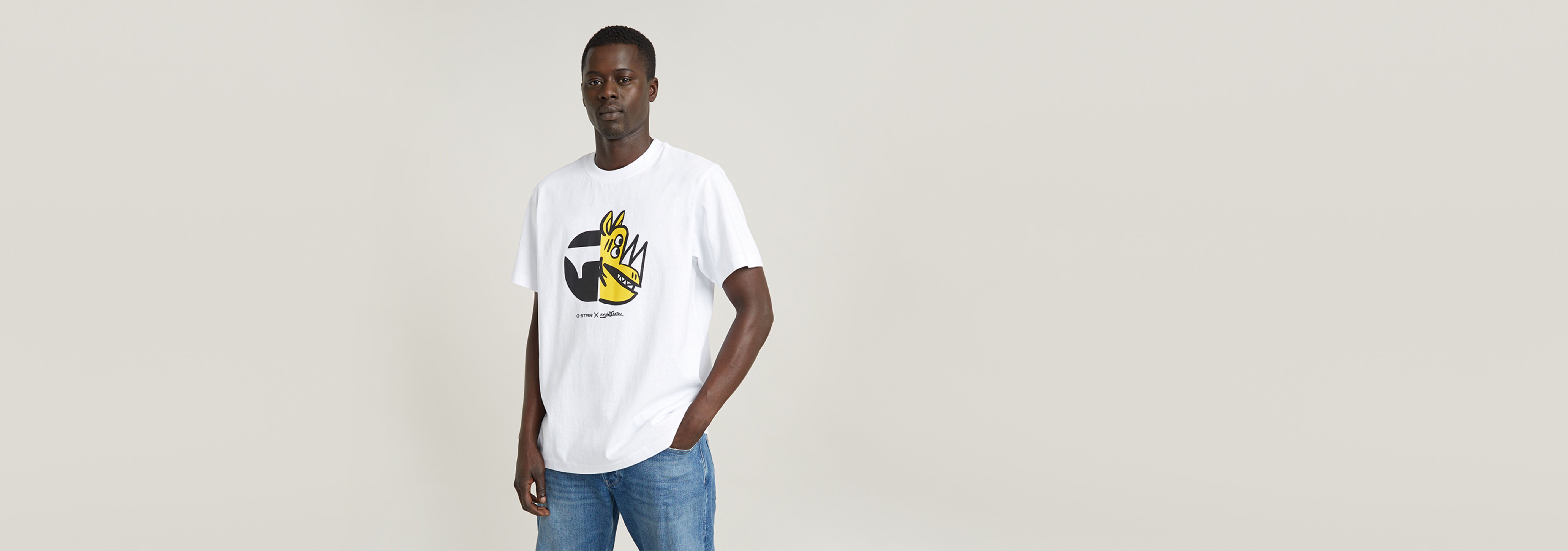 Camiseta Unisex Rhino Cartoon Loose