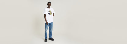 Camiseta Unisex Rhino Cartoon Loose