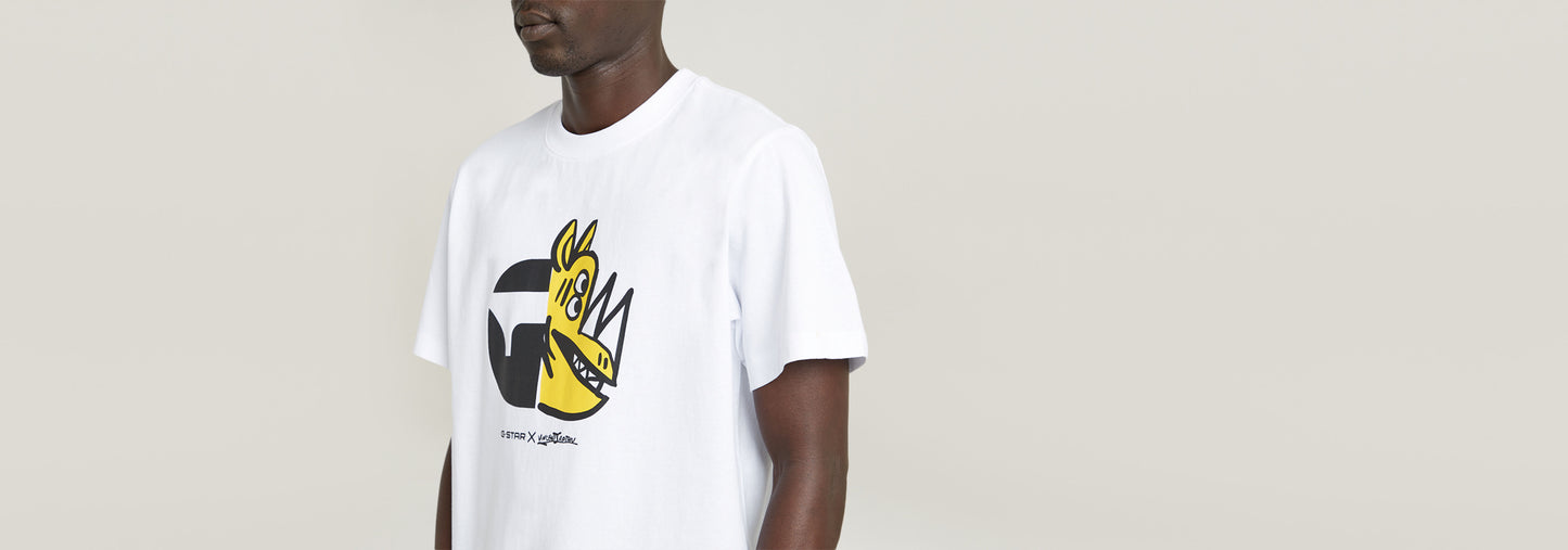 Camiseta Unisex Rhino Cartoon Loose