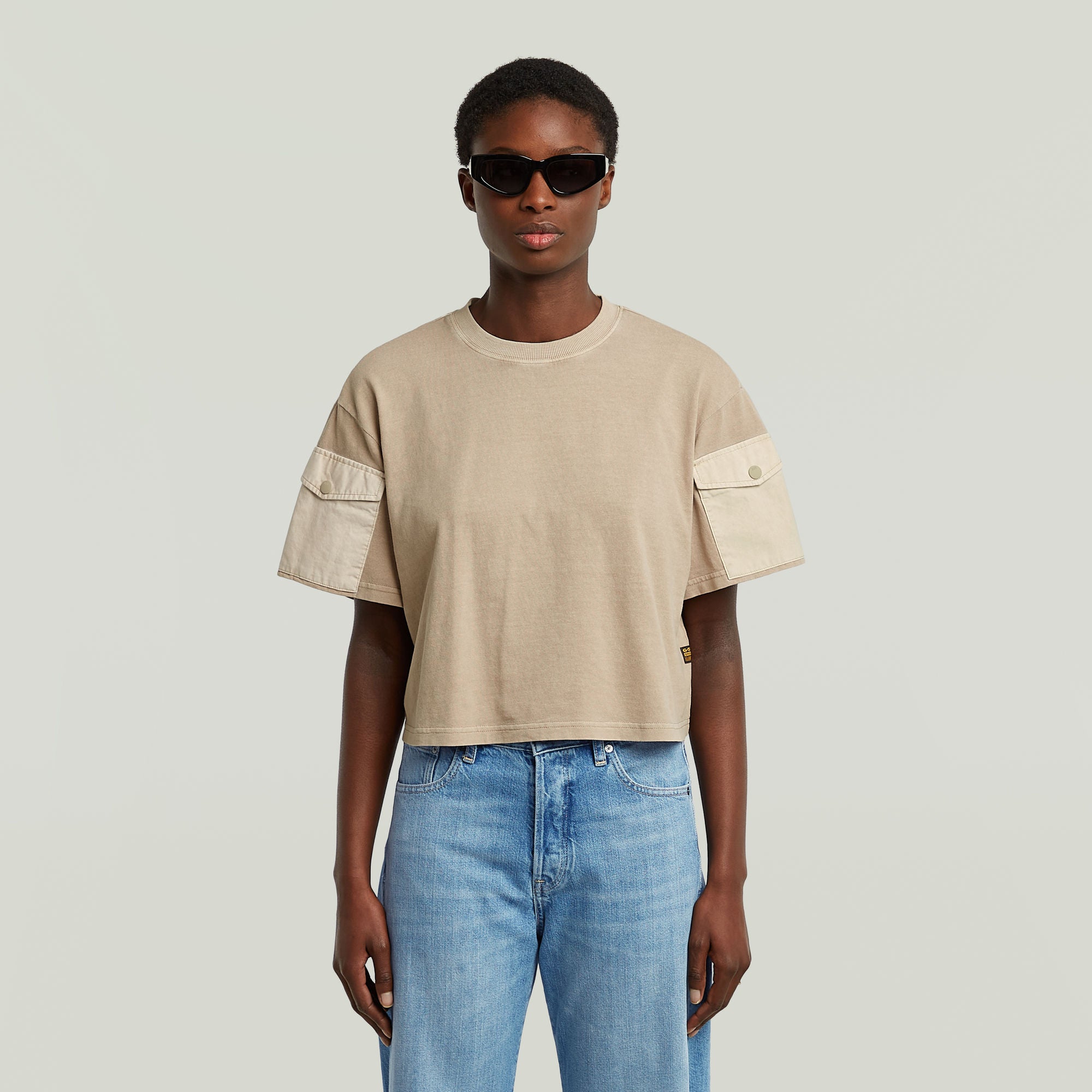 Camiseta Washed Mix Boxy Cropped