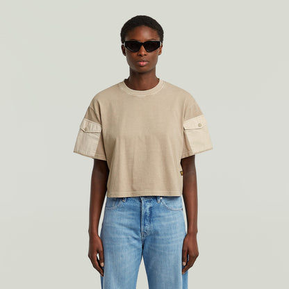 Camiseta Washed Mix Boxy Cropped
