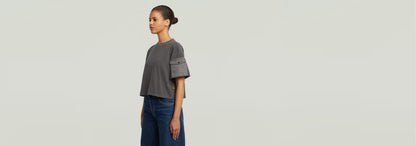 Camiseta Washed Mix Boxy Cropped