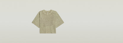 Camiseta Washed Multi Logo Oversized
