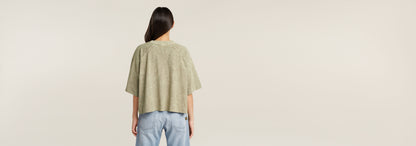 Camiseta Washed Multi Logo Oversized