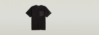 Camiseta Woven Mix Pocket Loose