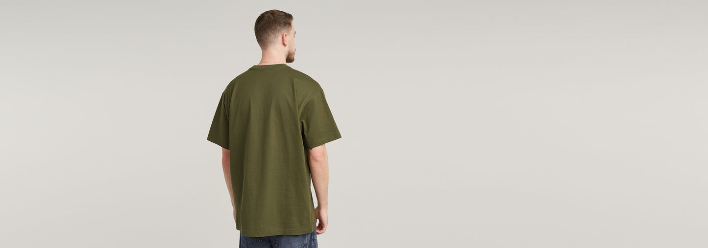 Camiseta Woven Mix Pocket Loose