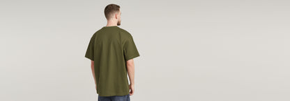 Camiseta Woven Mix Pocket Loose