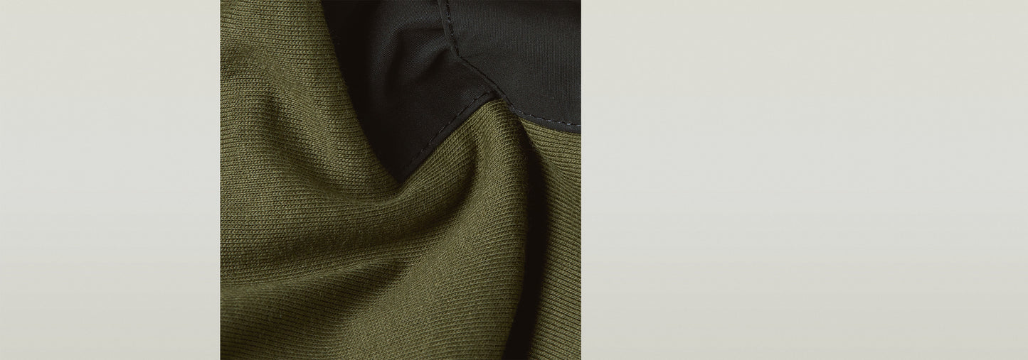 Camiseta Woven Mix Pocket Loose