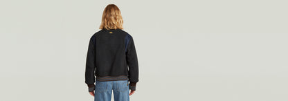 Cazadora Cropped Bomber Varsity