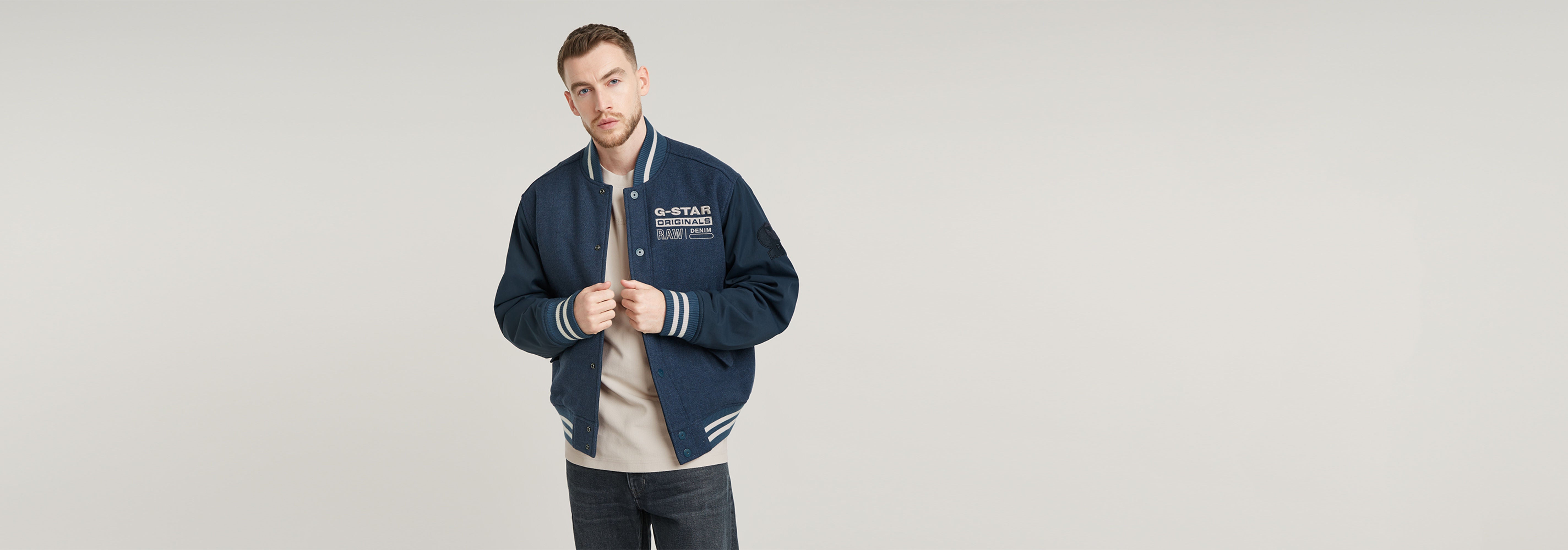 Cazadora de Aviador Varsity Wool