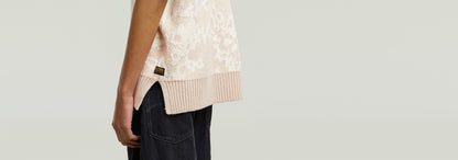Chaleco de jacquard de punto