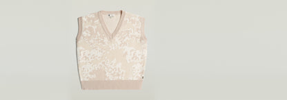 Chaleco de jacquard de punto