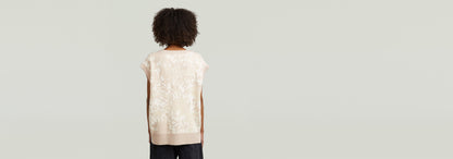 Chaleco de jacquard de punto