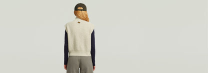 Chaleco de punto Cable Full Zip