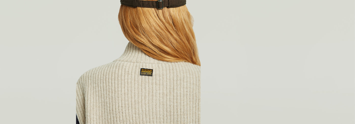 Chaleco de punto Cable Full Zip