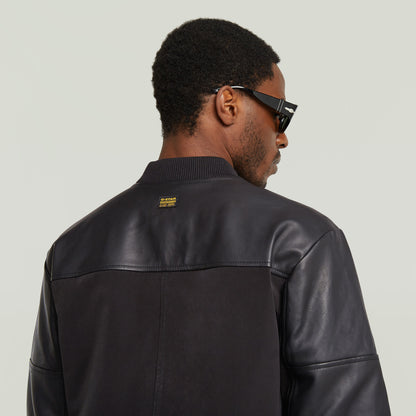 Chaqueta de cuero Varsity
