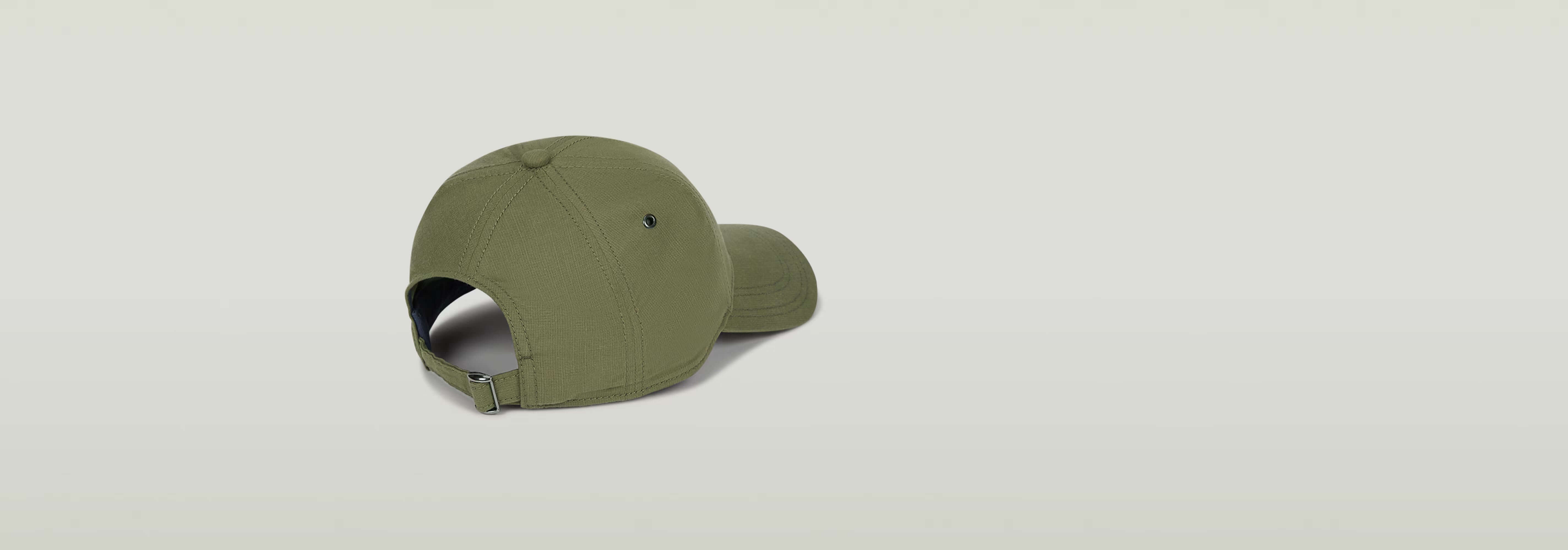 Gorra Originals Baseball con visera curvada y tira trasera ajustable, color verde.