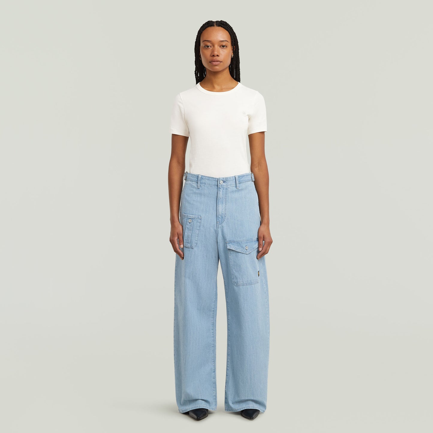 Jeans Belted Cargo Loose