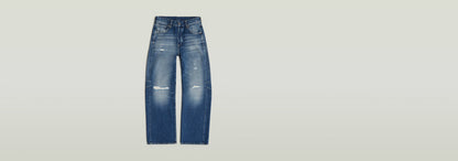 Jeans Bowey Barrel de tiro bajo y pierna holgada, diseño 3D, 80% algodón, parte de la colección Anatomic Denim.