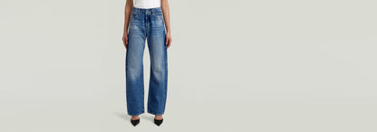 Jeans Bowey Barrel, pantalones de tiro bajo y pierna holgada, diseño 3D, 100% algodón, de la colección Anatomic Denim.