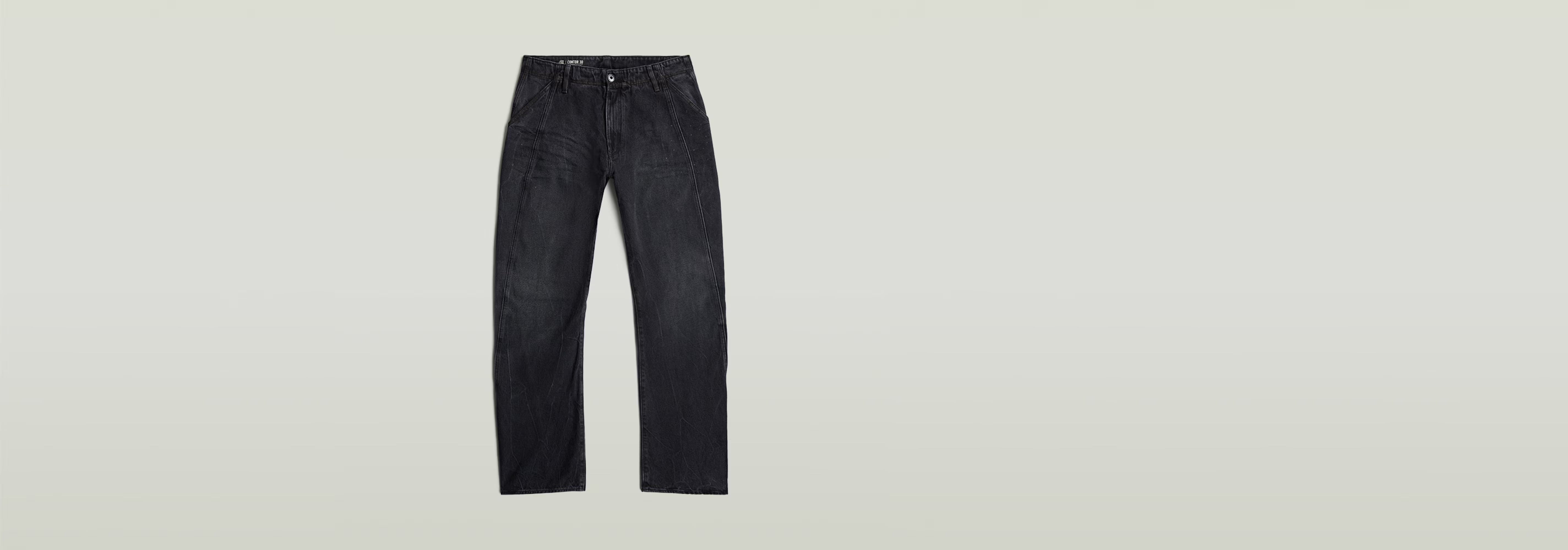 Jeans Contor Regular Chino en color negro, con corte recto y diseño cómodo, ideal para cualquier atuendo.