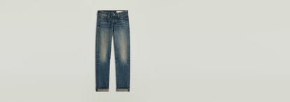 Jeans G-STAR Lennoxx Slim Straight en denim greencast con corte recto y diseño clásico de 5 bolsillos.
