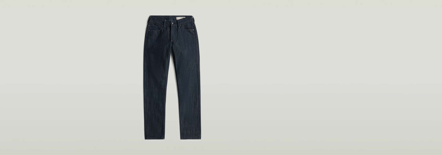 Jeans G-STAR Lennoxx Slim Straight en color índigo con corte recto y talle medio.