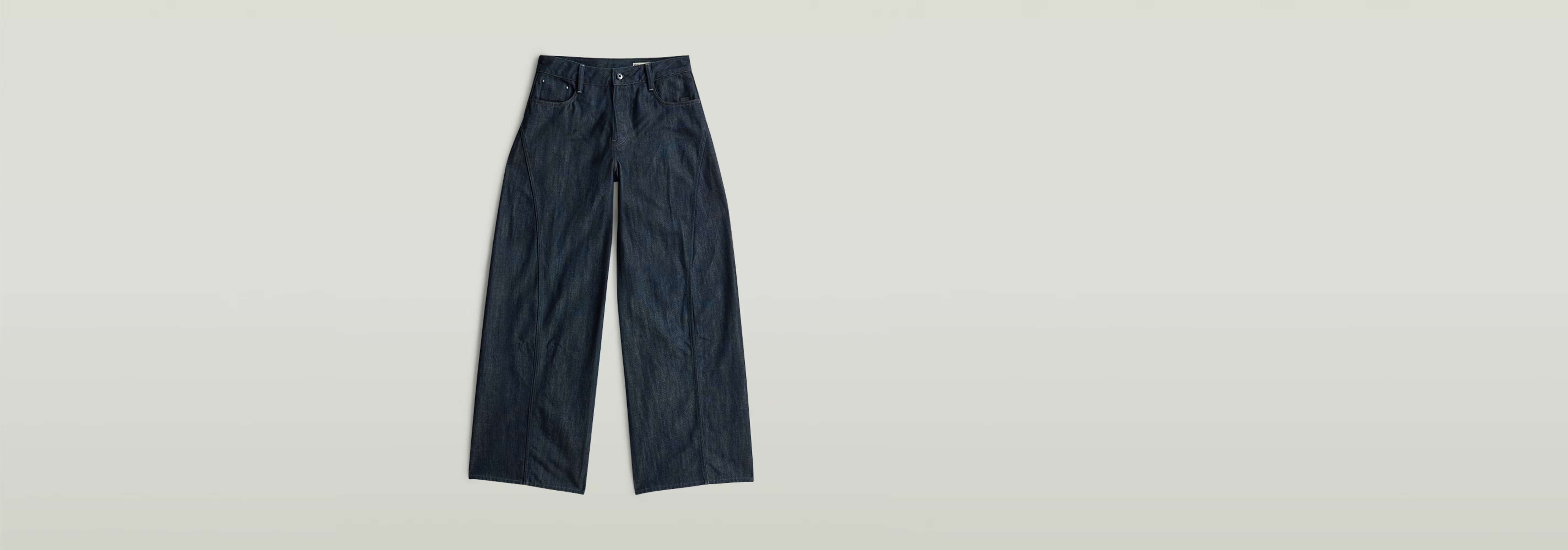 Jeans Helyx Cinch Wide, con silueta de pierna ancha y ajuste holgado, ideal para estilo cómodo y moderno.
