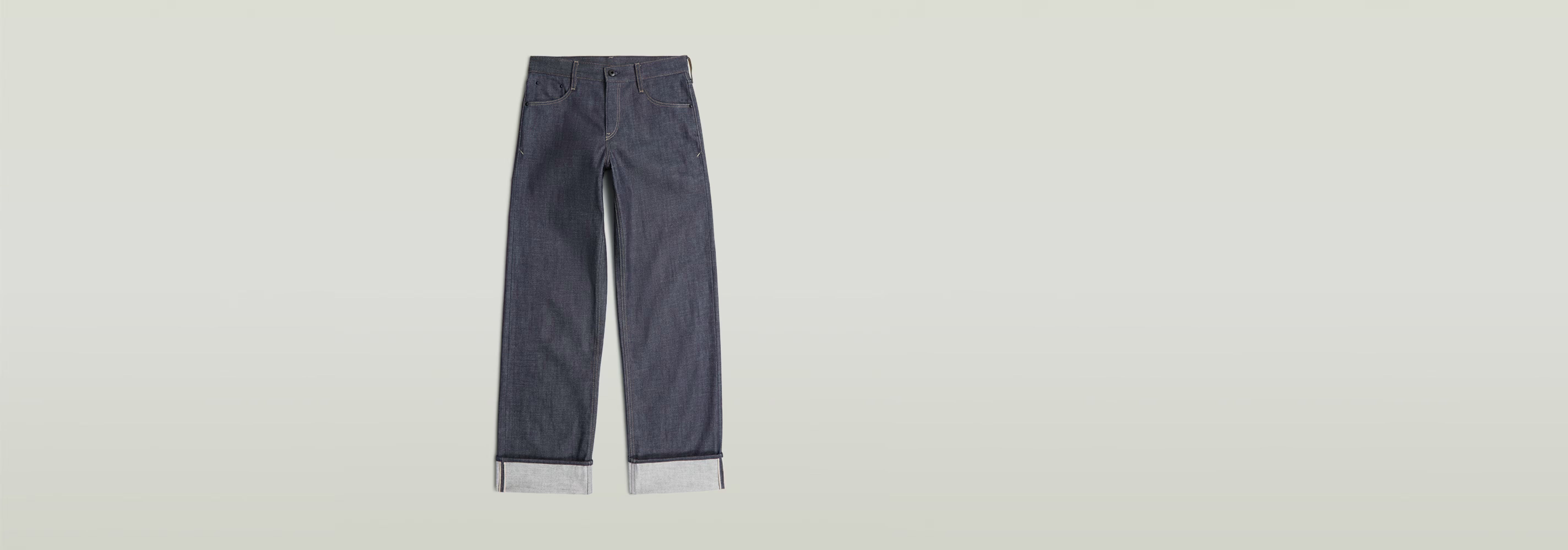 Jeans Judee Selvedge en denim orillado con corte holgado y detalles de orillo.