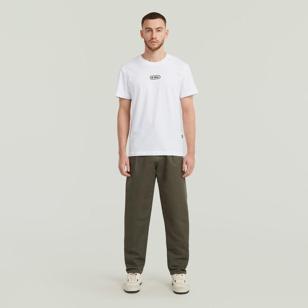 Jeans Pleated Chino Relaxed Tapered