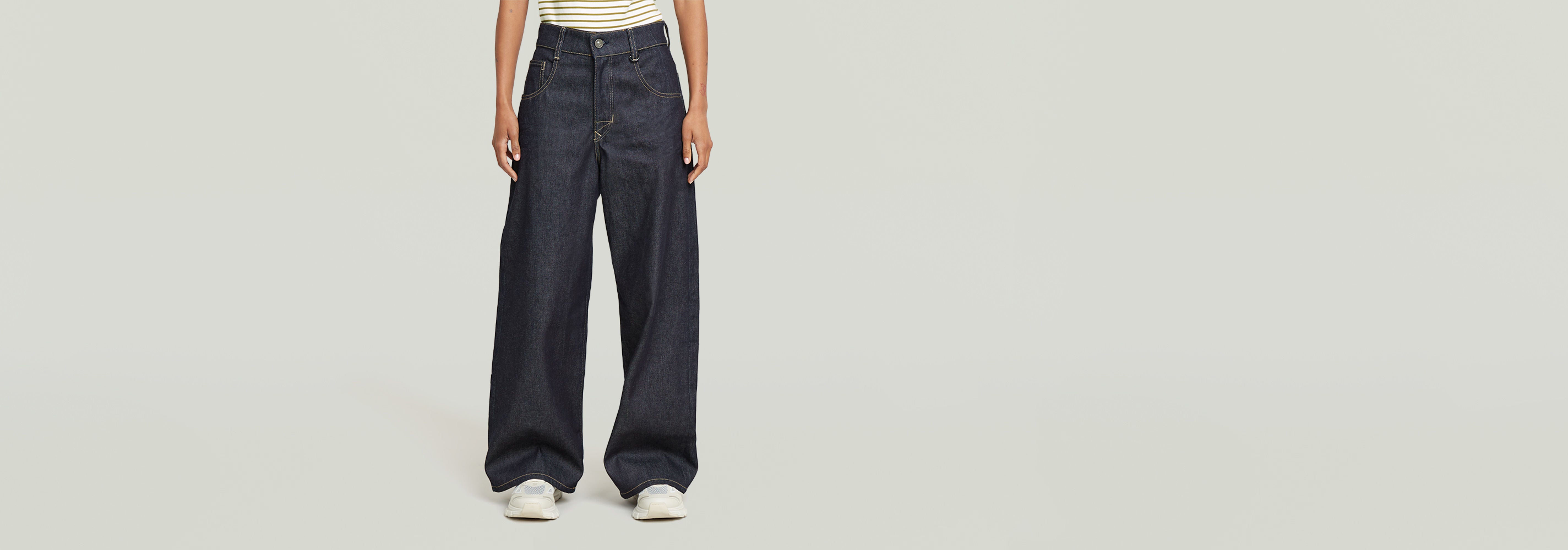 Jeans Skater Long Pocket High Loose