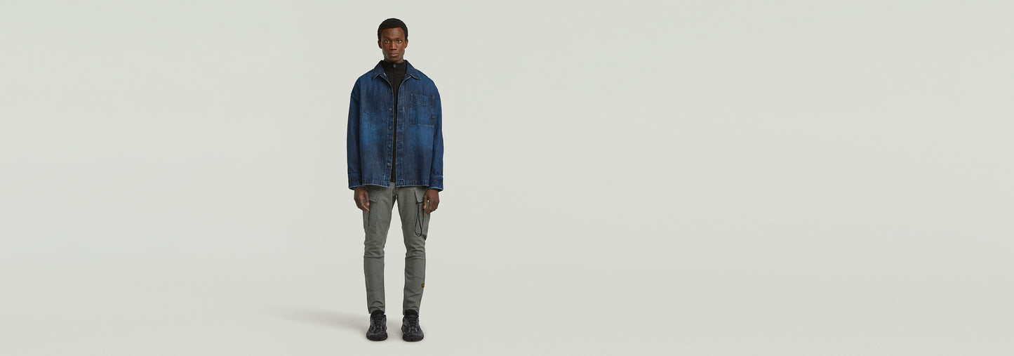 Pantalón Zip Pocket 3D Skinny Cargo