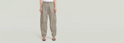 Pantalones Cargo 3D Boyfriend de corte relajado y múltiples bolsillos, ideales para estilo y utilidad.