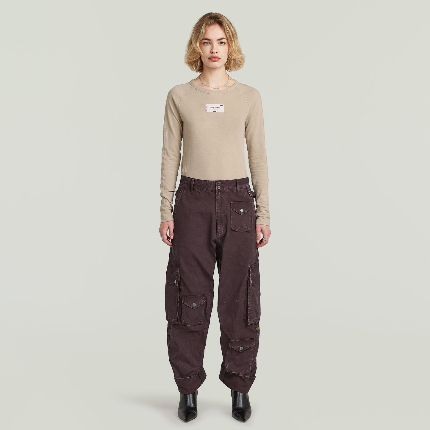 Pantalones Cargo 3D Boyfriend Multi Pocket
