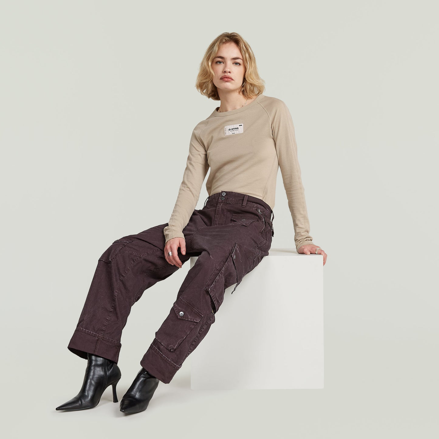 Pantalones Cargo 3D Boyfriend Multi Pocket