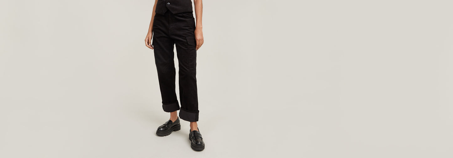 Pantalones cargo Cord 3D Boyfriend