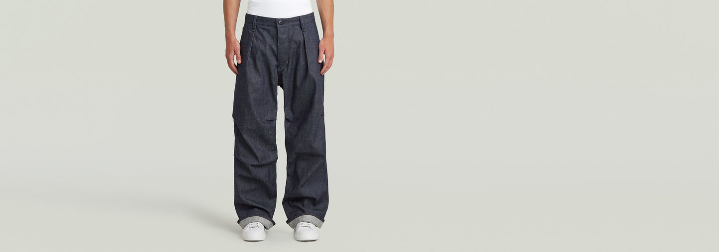 Pantalones denim plisados 2.0