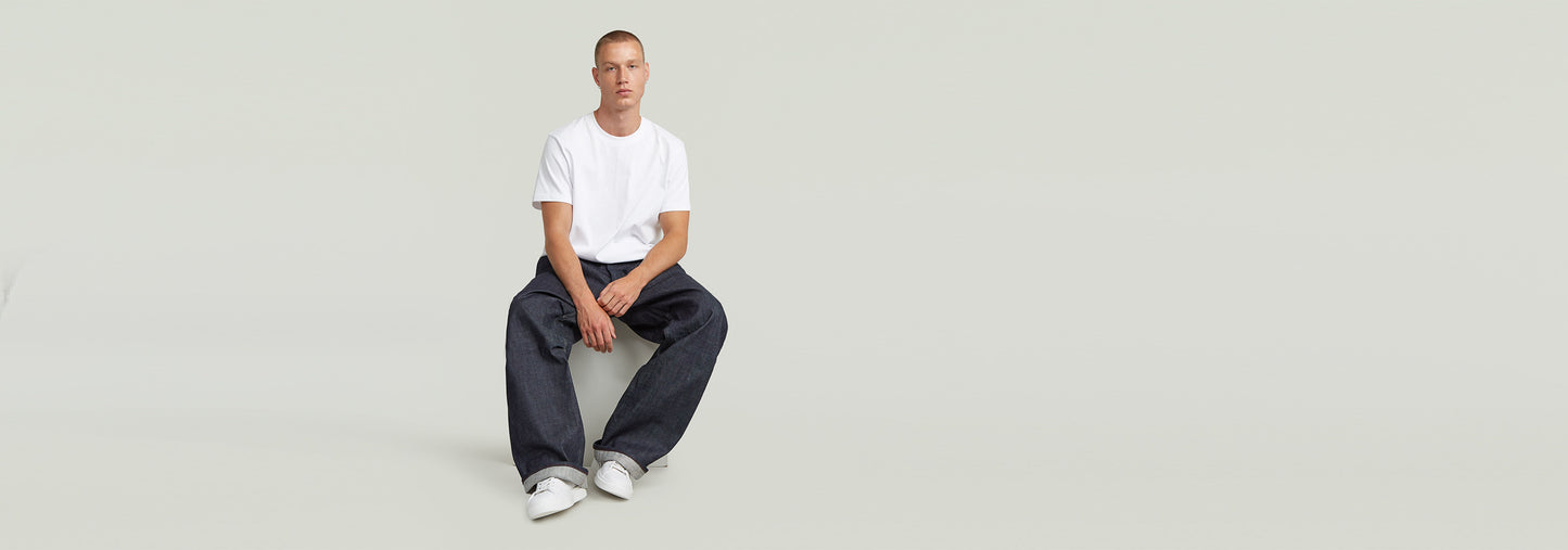 Pantalones denim plisados 2.0