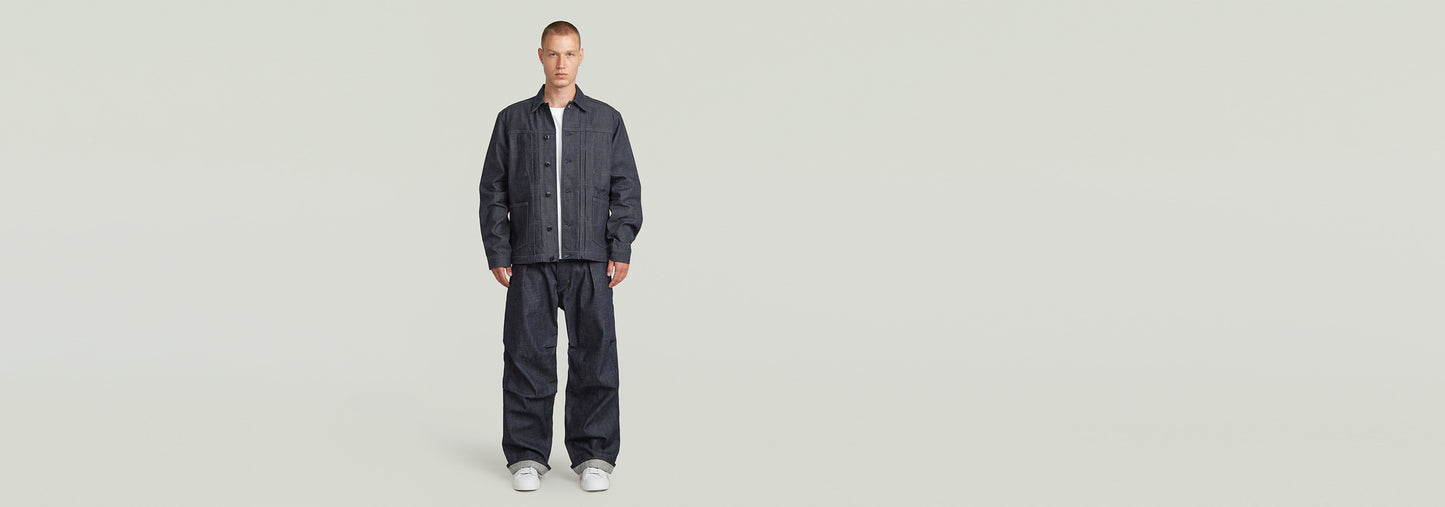 Pantalones denim plisados 2.0